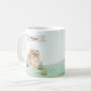 Custom Name Pommeranian Pet Dog Coffee Mug