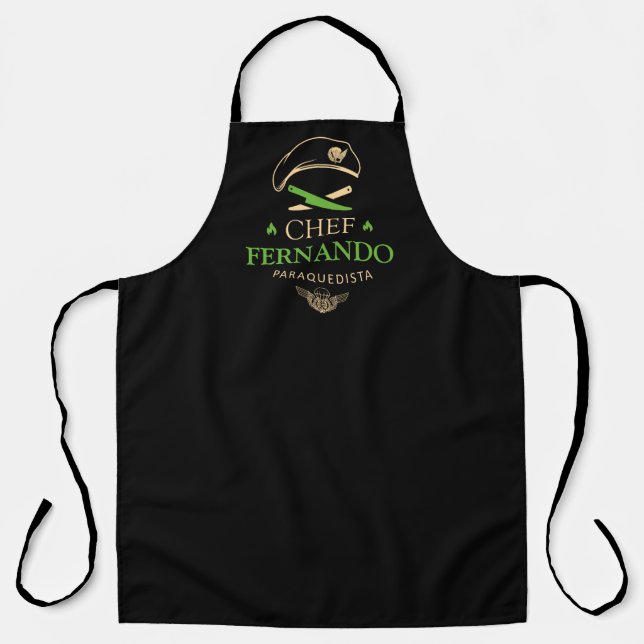 Custom Name Portuguese Paratrooper Apron (Front)