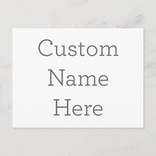 Post Card, Size: Standard Postcard, Paper: Signature Matte, Envelopes: None (Front)