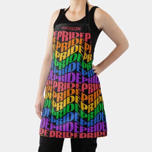 Custom Name Pride Apron (Insitu)