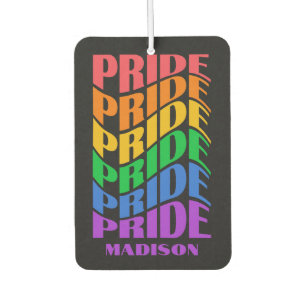 Custom Name Pride Car Air Freshener