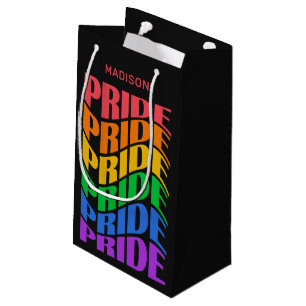 Custom Name Pride Small Gift Bag