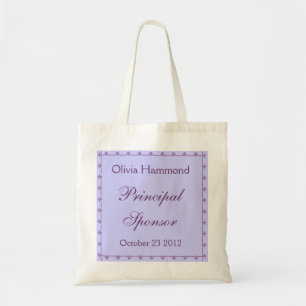 CUSTOM NAME - Principal Sponsor Wedding Bag PURPLE