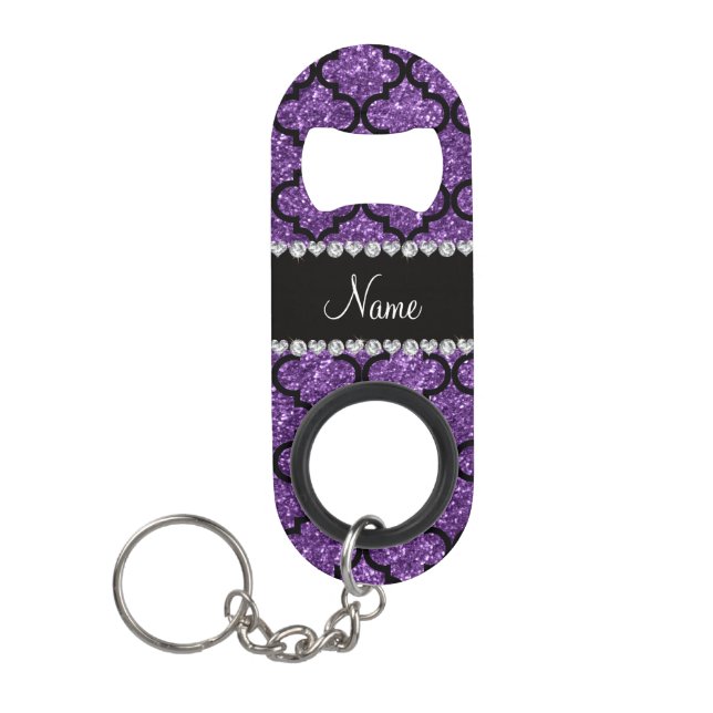 Custom name purple glitter moroccan (Front)