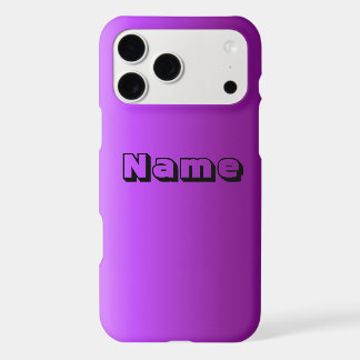 Custom Name purple phone case