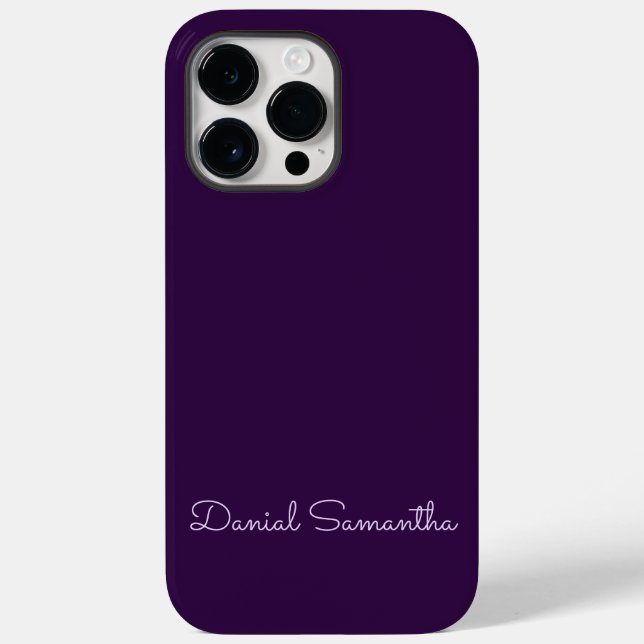 Custom Name Purpule Personalised  Case-Mate iPhone Case (Back)