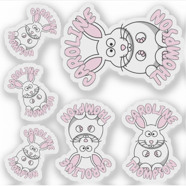 Custom Name Rabbit Farm Animal (Front)