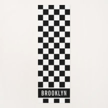 Custom Name Racing Chequerboard Pattern Template