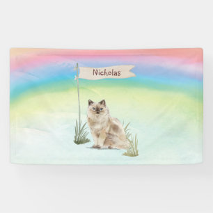 Custom Name Ragdoll Cat Pet Banner