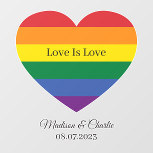 Custom Name Rainbow Heart