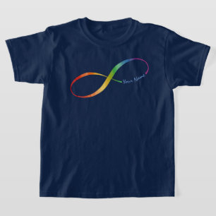 Custom Name Rainbow Infinity T-Shirt