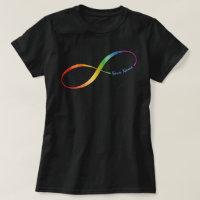 Custom Name Rainbow Infinity T-Shirt