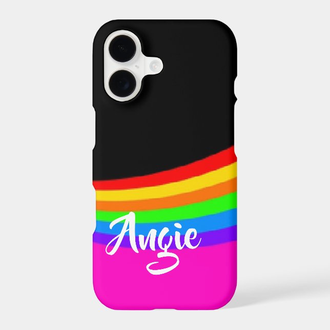 Custom name rainbow patterned (Back)
