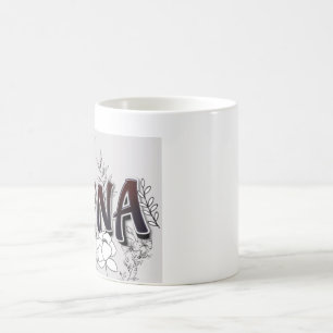 Custom Name Rana Floral Mug Personalised Monogra