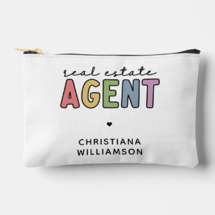 Custom Name Real Estate Agent Realtor Gifts Accessory Pouch
