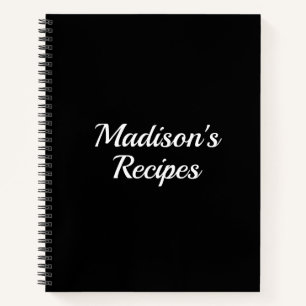 Custom Name Recipe Book Mother's day Birthday gift