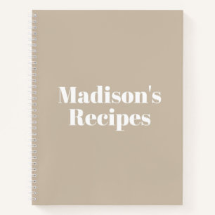 Custom Name Recipe Book Mother's day Birthday gift
