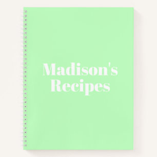 Custom Name Recipe Book Mother's day Birthday gift