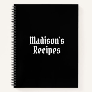 Custom Name Recipe Book Mother's day Birthday gift