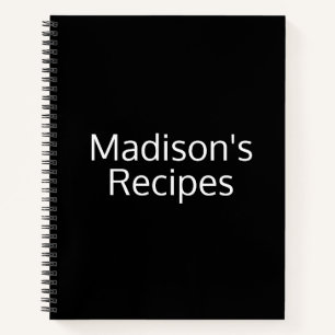 Custom Name Recipe Book Mother's day Birthday gift
