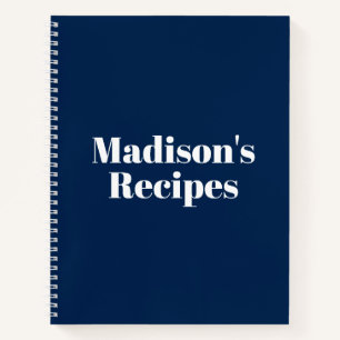 Custom Name Recipe Book Mother's day Birthday gift