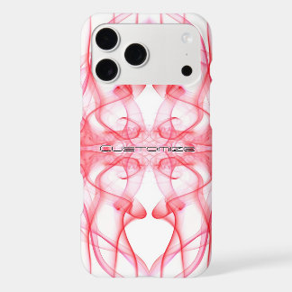 Custom Name Red Smoke Symmetrical White