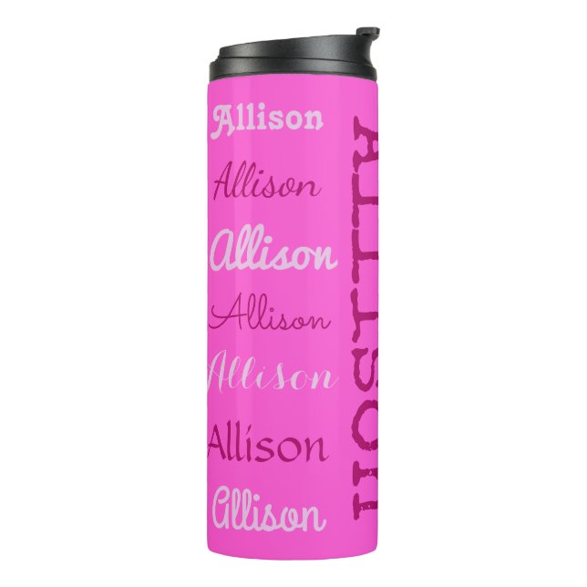 Custom Name - Repeating - tumbler (Rotated Left)