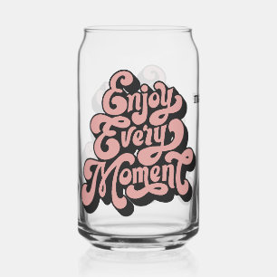 Custom Name Retro "Free Spirit" Can Glass
