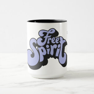 Custom Name Retro "Free Spirit" Mug