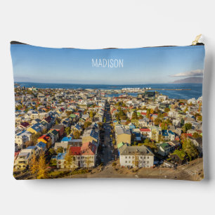 Custom Name Reykjavik, Iceland Accessory Pouch