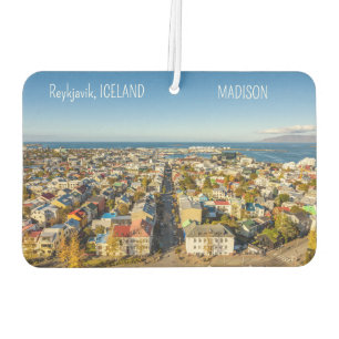 Custom Name Reykjavik, Iceland Car Air Freshener