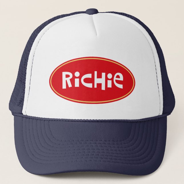 Custom name Richie Trucker Hat (Front)
