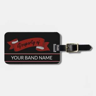 Custom Name Rockabilly Band Tattoo Rock & Roll Bag Luggage Tag