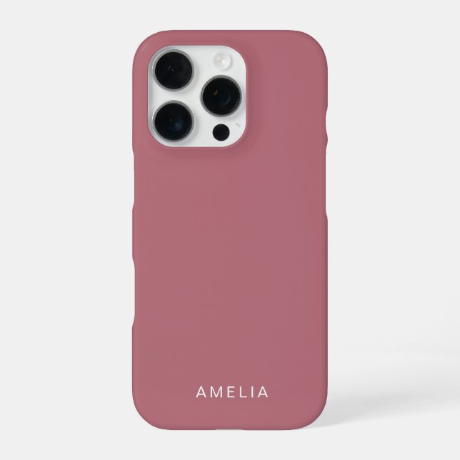 Custom Name Rose Gold iPhone Case  (Back)