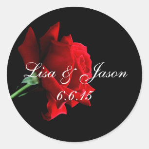 Custom Name Rose Stickers