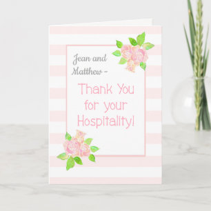 Custom Name Roses Thank You for Hospitality