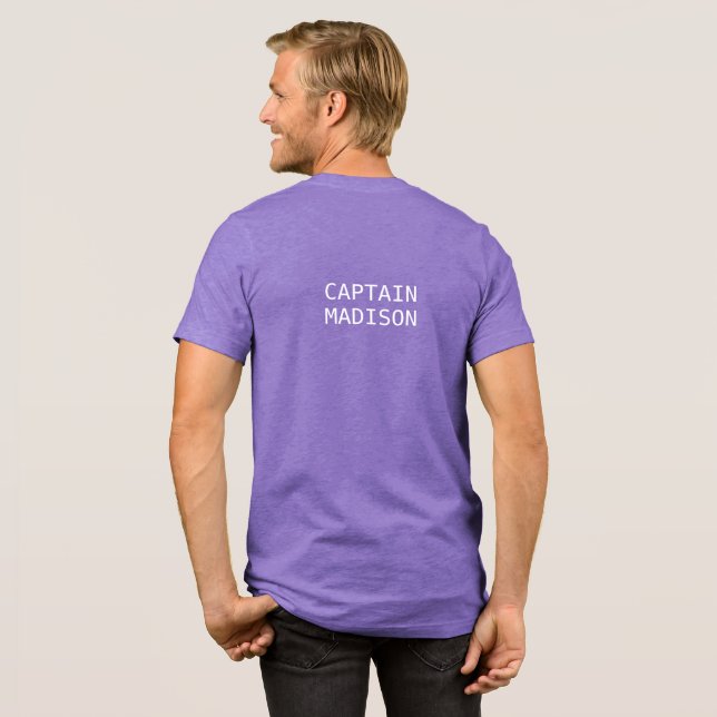 Custom Name #sailing (or YOUR text) custom Tri-Blend Shirt (Back Full)