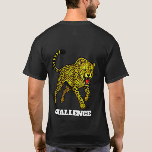 Custom Name SAMA Fierce Cheetah Back Print T-Shirt