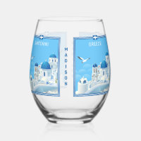 Custom Name Santorini Greece