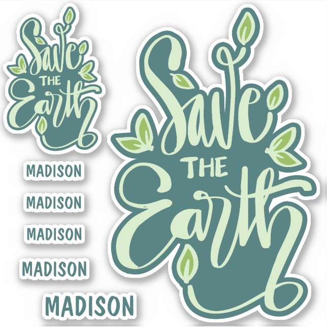 Custom Name Save The Earth (Front)