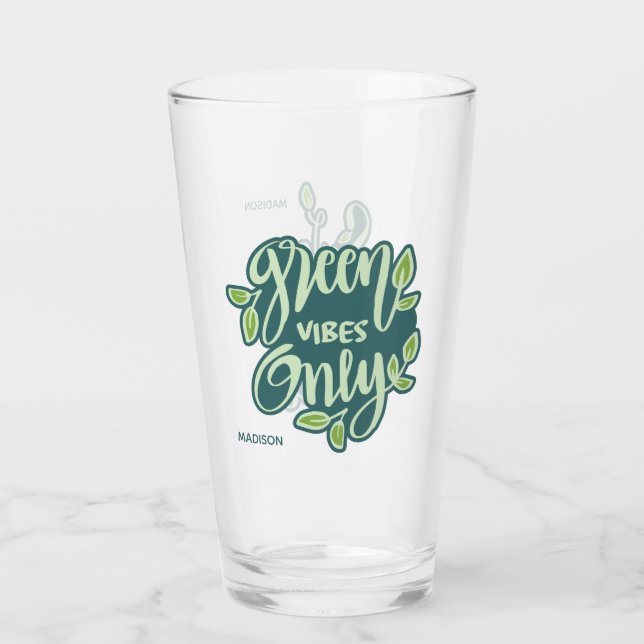 Custom Name Save The Earth Glass (Back)
