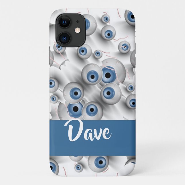 Custom name scary eyes Case-Mate iPhone case (Back)