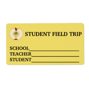 Custom Name School Field Trip Sticker