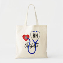 Custom Name School Nurse's Personalised RN 