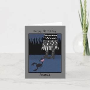 Custom Name Scorpio Zodiac Sign Birthday Card