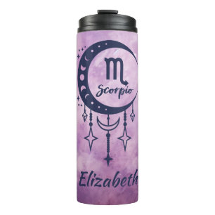 Custom Name Scorpio Zodiac Sign Thermal Tumbler