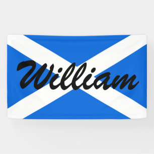 Custom Name Scottish Flag bnrcnt Banner