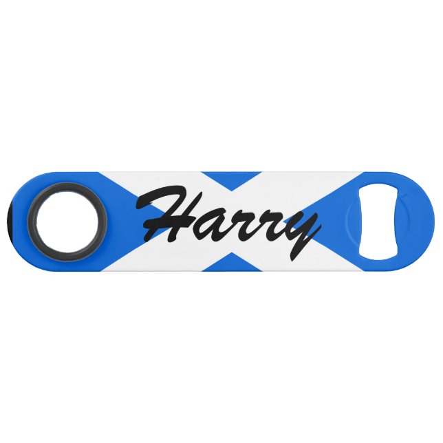 Custom Name Scottish Flag bocnt (Front (Horizontal))