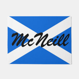 Custom Name Scottish Flag Door Mat arc2