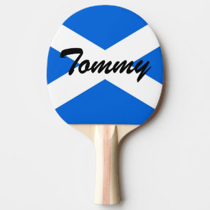 Custom Name Scottish Flag ppt Ping Pong Paddle